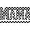 The image features the word "MAMA" in bold, uppercase letters with a black-and-white checkered pattern.