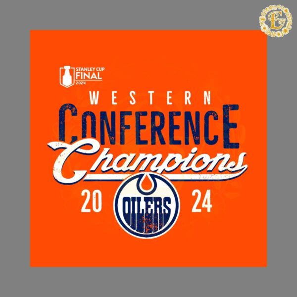 2024 Western Conference Champions Oilers Hockey SVG