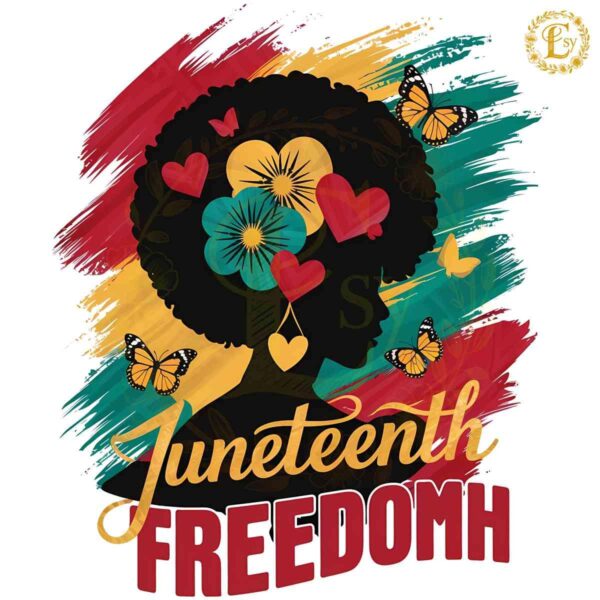 Afro Woman Juneteenth Freedom History PNG