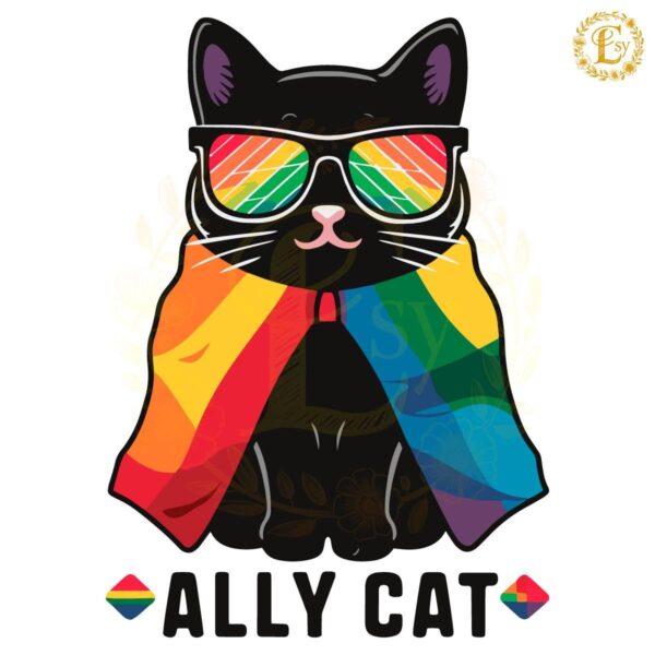 Ally Cat Support Equality Gender SVG