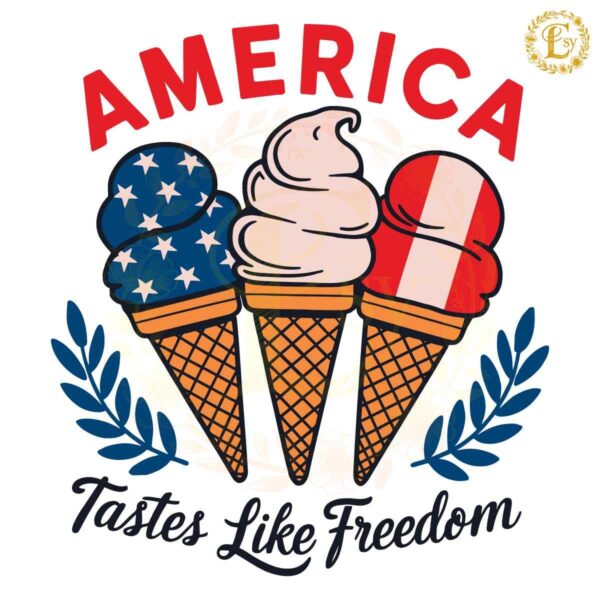 America Tastes Like Freedom 4 Of July Retro Svg Digital Download