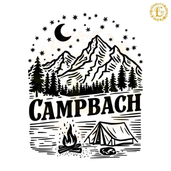 Camping Bachelorette Outdoor Mountain Party SVG