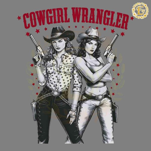 Cowgirl Wrangler Star Pride Month PNG