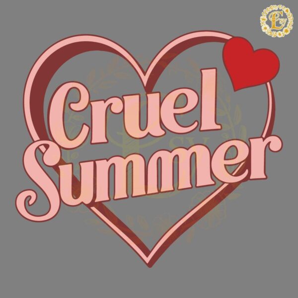 Cruel Summer Vibes Heart SVG