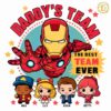 Daddys Team The Best Team Ever Marvel Dad PNG