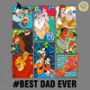 Disney Best Dad Ever Fathers Day PNG