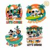 Disney Lets Cruise Mickey Donald Goofy SVG PNG Bundle