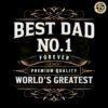 Fathers Day Best Dad Worlds Greatest SVG