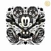 Floral Mickey Mouse Cartoon Character SVG