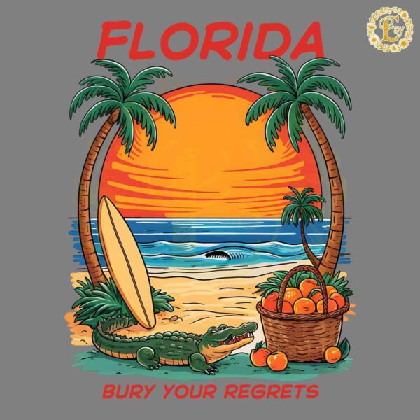 Florida Bury Your Regrets Sea Coast And Sunset PNG