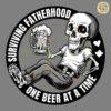 Funny Fatherhood Surviving One Beer At A Time SVG