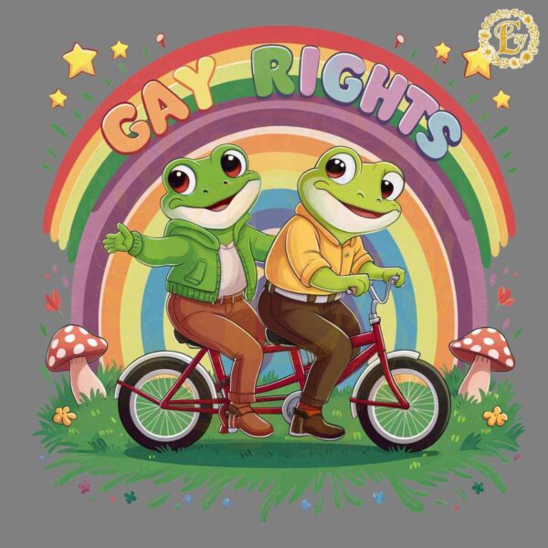 Funny Frog Gay Rights LGBT Rainbow PNG