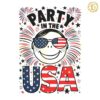 Funny Party In The USA Smile Face SVG