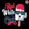 Funny Red White And Cool SVG