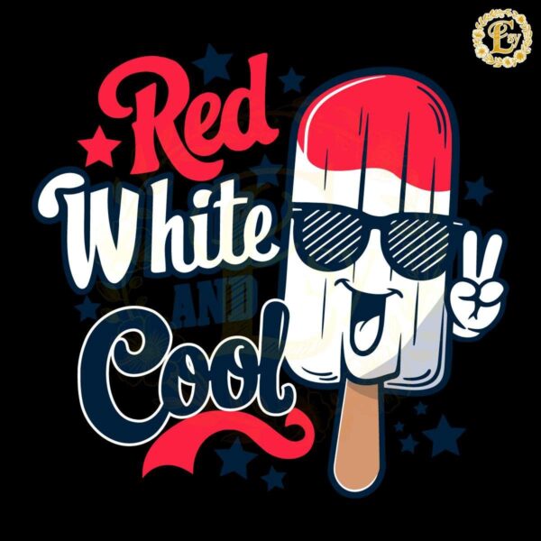 Funny Red White And Cool SVG