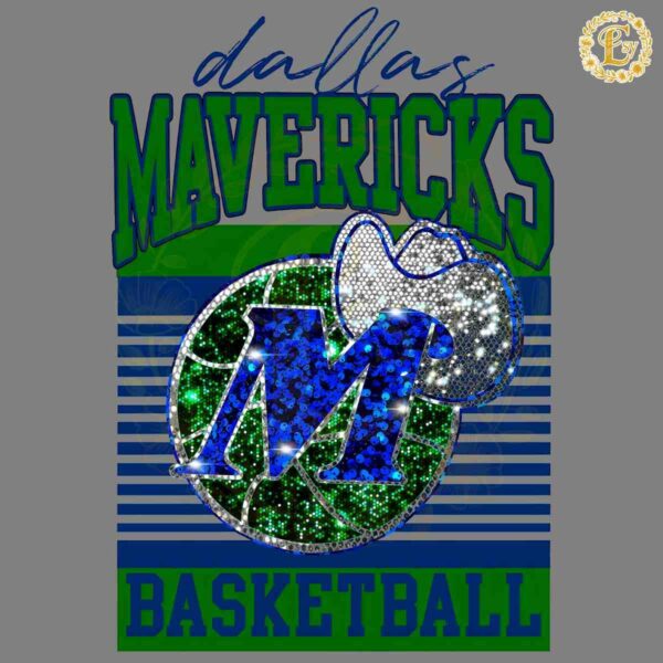 Glitter Dallas Mavericks Basketball PNG