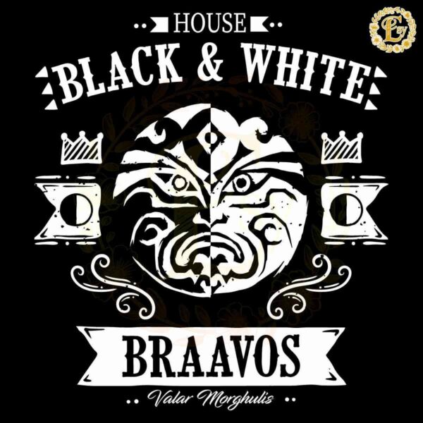 House Black And White Braavos The Faceless Men SVG