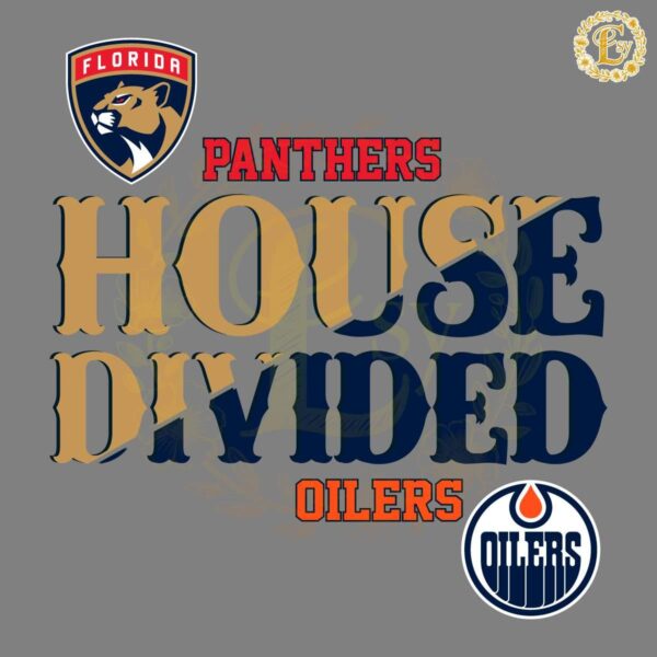 House Divided Florida Panthers vs Edmonton Oilers SVG