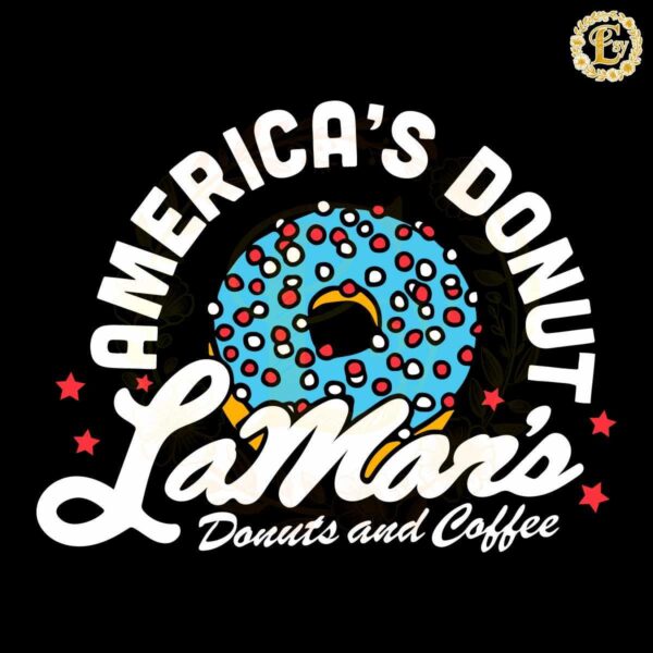 LaMars Donuts and Coffee Americas Donut SVG