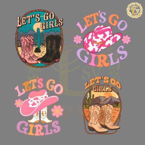 Lets Go Girls Country Music SVG Bundle