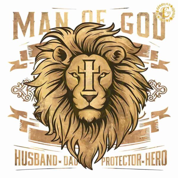 Lion Head Man Of God Happy Fathers Day PNG