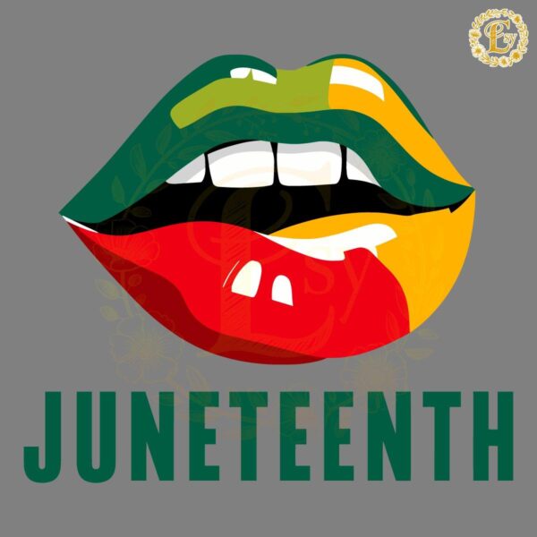 Lip Celebrate Juneteenth 1865 Black History SVG