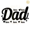 Love Dad Split Name Frame SVG