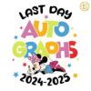 Minnie Last Day Autographs 2024 2025 PNG