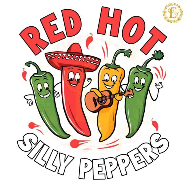 Music Band Red Hot Silly Peppers SVG