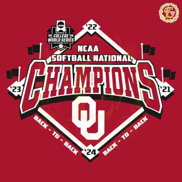 NCAA Softball Oklahoma Sooners Chapions SVG