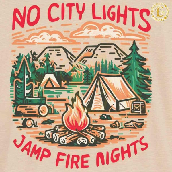 No City Lights Just Camp Fire Nights SVG