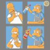 No Water Yes Beer The Simpsons Funny Meme SVG