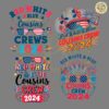 Red White And Blue Cousin Crew SVG PNG Bundle