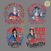 Red White And Boozy Cocktail Club SVG PNG Bundle