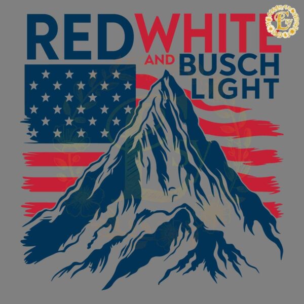 Red White And Busch Light SVG