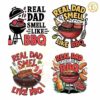 Reel Dad Smell Like BBQ SVG PNG Bundle