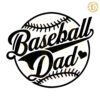 Retro Baseball Dad Heart SVG