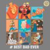 Retro Best Dad Ever Disney Family PNG