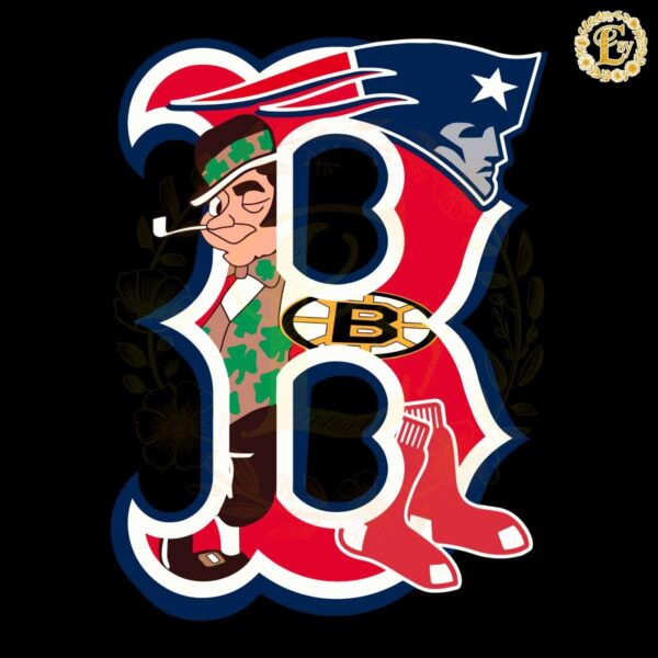 Retro Boston Sports Team Logo SVG