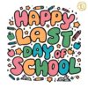 Retro End Of School Happy Last Day Of School SVG