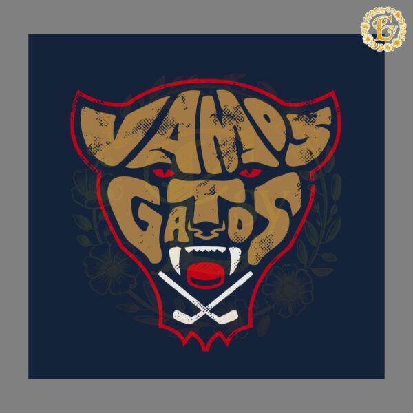 Retro Florida Hockey Vamos Gatos SVG