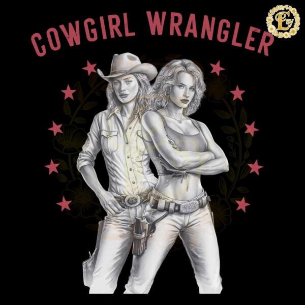 Retro Grils Hug Cowgirl Wrangler Pride Months PNG