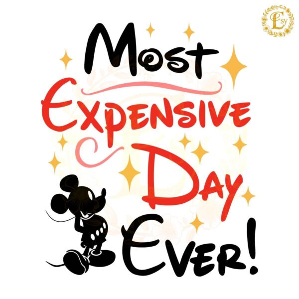 Retro Most Expensive Day Ever Mickey SVG