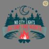 Retro No City Lights Just Camp Fire Nights SVG