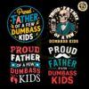 Retro Proud Father Of A Few Dumbass Kids SVG PNG Bundle