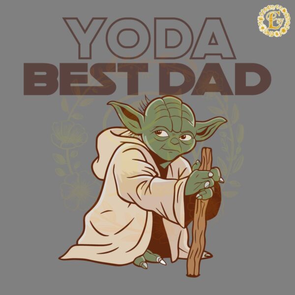 Retro Yoda Best Dad Cartoon Dad SVG