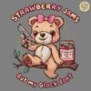 Strawberry Jams But My Glock Dont PNG