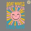 Summer Vibes Boat Waves Sun Rays Lake Day SVG