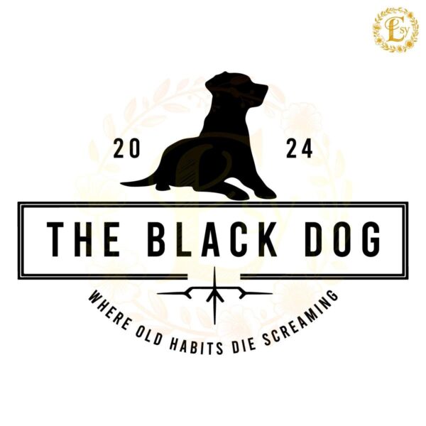 The Black Dog Tortured Poets Department SVG