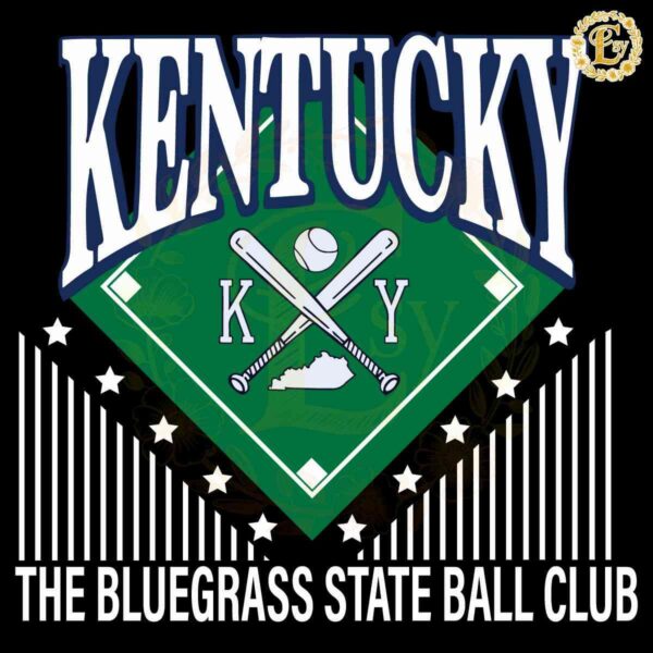 The Bluegrass State Ball Club Kentucky SVG